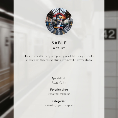 Poster rezistent pentru perete Peron modern de metrou, spațiu arhitectural dinamic
