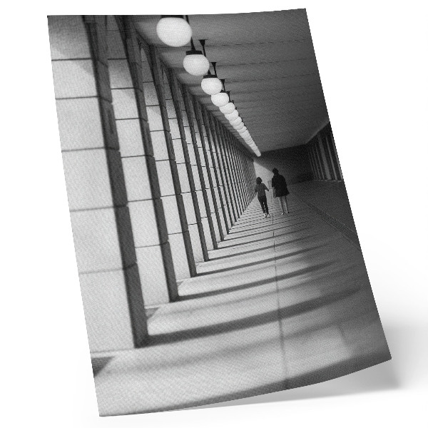 Poster rezistent pentru perete Arhitectură modernă umbre lungi simetrie