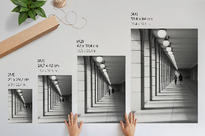 Poster rezistent pentru perete Arhitectură modernă umbre lungi simetrie