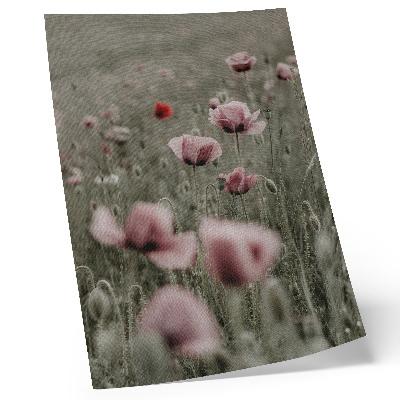 Poster rezistent pentru perete Maci pastelați, atmosferă romantică, flori subtile
