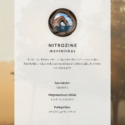 Poster rezistent pentru perete Inspirație pentru copaci cu lumină caldă în zori, în ceață