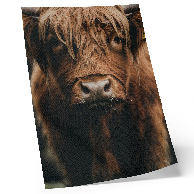 Poster rezistent pentru perete Detaliu rustic cu blană de portret de animal