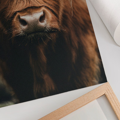 Poster rezistent pentru perete Detaliu rustic cu blană de portret de animal