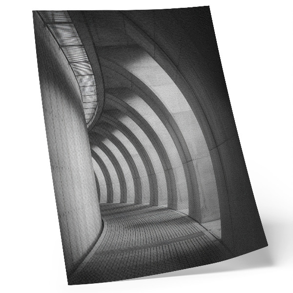 Grafică modernă pe pânză Eleganță alb-negru a spațiului futurist