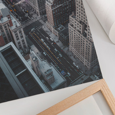 Poster rezistent pentru perete Zgârie-nori moderni pe străzile din New York