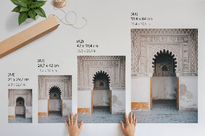 Grafică modernă pe pânză Decorațiuni orientale și simetrie a pereților