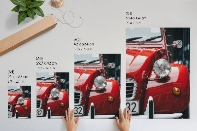 Poster rezistent pentru perete Mașină clasică, detalii expresive, atmosferă retro