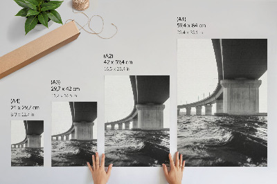 Grafică modernă pe pânză Arhitectură de pod minimalistă modernitate