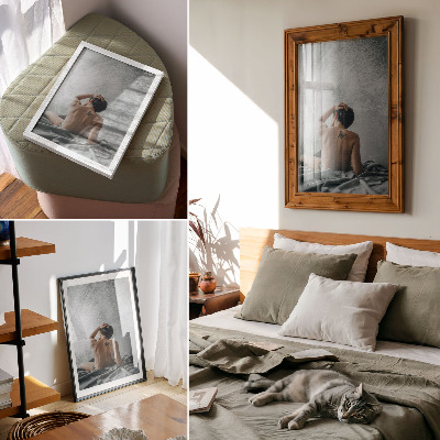 Poster rezistent pentru perete Nud minimalist în nuanțe de gri