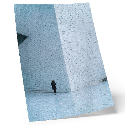 Poster în culori saturate Un perete impresionant cu modele geometrice