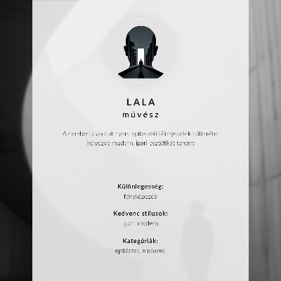 Grafică modernă pe pânză Arhitectură curbată în tonuri monocromatice