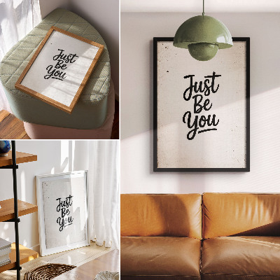 Grafică modernă pe pânză Minimalism, eleganță, motivație, contrast alb-negru