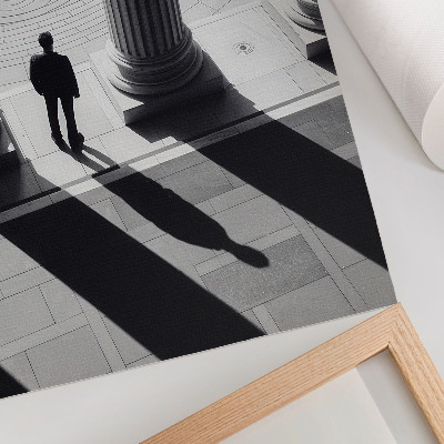 Poster rezistent pentru perete Umbre de coloane de arhitectură minimalistă