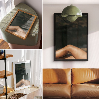 Grafică modernă pe pânză Frumusețe minimalistă într-un cadru natural