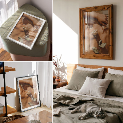 Poster rezistent pentru perete Delicatețea corpului și a naturii într-o abordare minimalistă