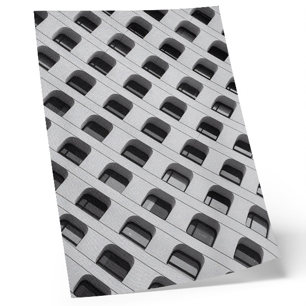 Poster rezistent pentru perete O fațadă minimalistă plină de forme repetitive