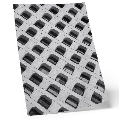 Poster rezistent pentru perete O fațadă minimalistă plină de forme repetitive