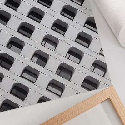 Poster rezistent pentru perete O fațadă minimalistă plină de forme repetitive