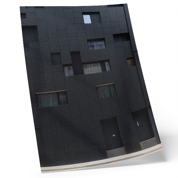 Poster în culori saturate Armonie a formelor geometrice ale fațadei minimaliste