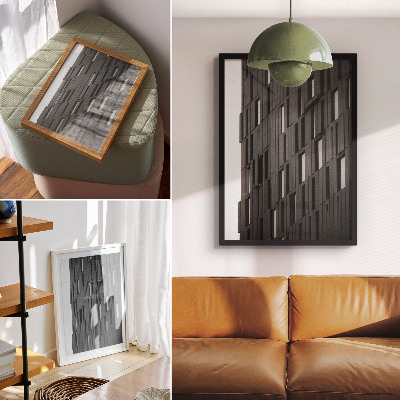 Poster rezistent pentru perete Forme geometrice din grafit într-un stil modern