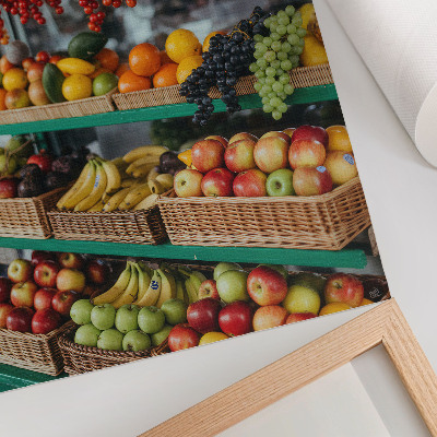 Grafică modernă pe pânză Fructe colorate, aroma tradiției, atmosfera naturii