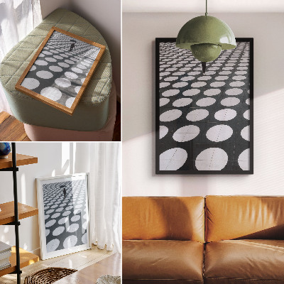 Poster rezistent pentru perete Modele geometrice în contrast alb-negru