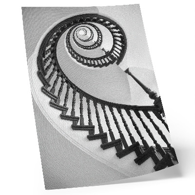 Grafică modernă pe pânză Scară spiralată alb-negru eleganță modernitate