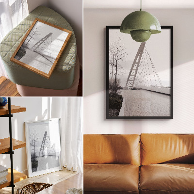 Poster rezistent pentru perete Structură de pod modernă minimalistă