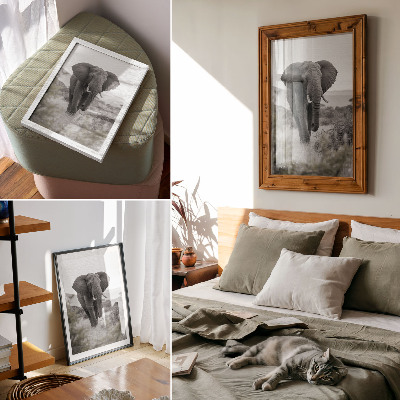 Poster rezistent pentru perete Un elefant mare pe un fundal natural