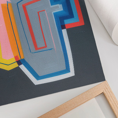 Poster rezistent pentru perete Forme abstracte, culori energice, modernitate