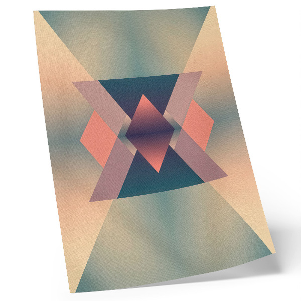 Grafică modernă pe pânză Forme geometrice culori pastelate eleganță