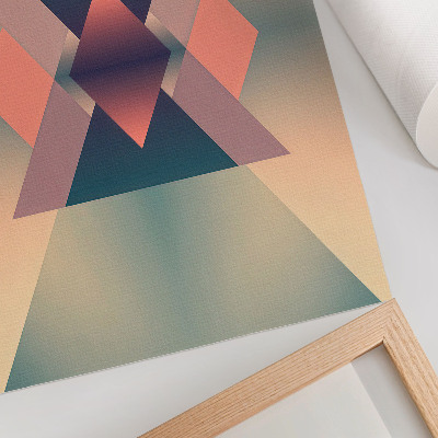 Grafică modernă pe pânză Forme geometrice culori pastelate eleganță