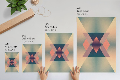 Grafică modernă pe pânză Forme geometrice culori pastelate eleganță
