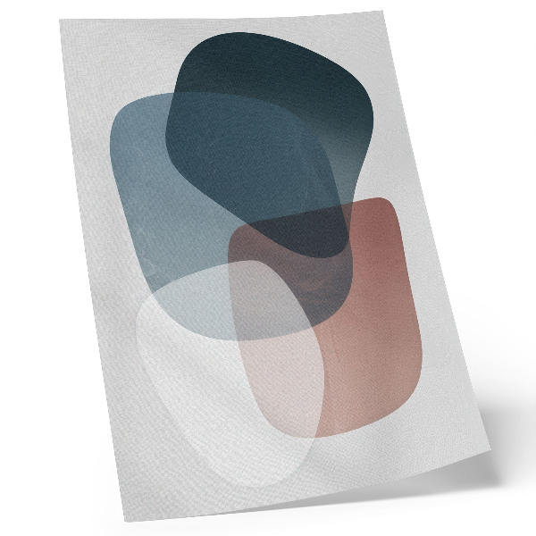 Poster rezistent pentru perete Forme interpătrunse, eleganță, minimalism