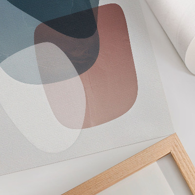 Poster rezistent pentru perete Forme interpătrunse, eleganță, minimalism