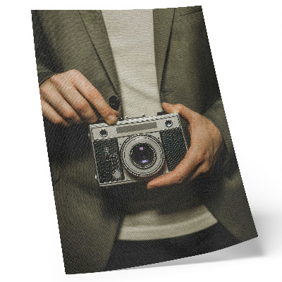 Poster în culori saturate Mâini retro elegante în stil retro