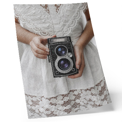 Grafică modernă pe pânză Rochie de dantelă cu cameră, delicatețe, nostalgie