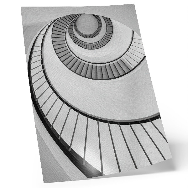 Poster rezistent pentru perete Scară în spirală, eleganță geometrică fascinantă