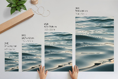 Grafică modernă pe pânză Valuri de calm, armonie, pace, blândețe, relaxare