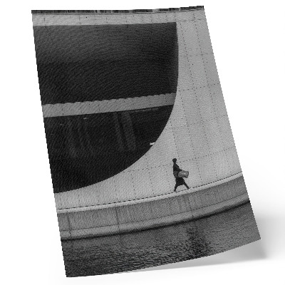 Poster rezistent pentru perete Simplitate modernă, geometrie îndrăzneață, monocrom armonios