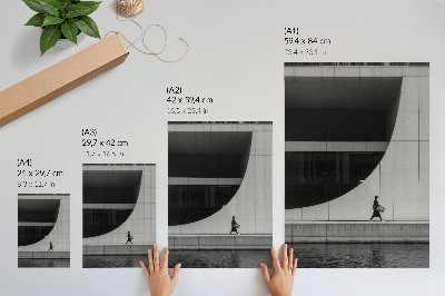 Poster rezistent pentru perete Simplitate modernă, geometrie îndrăzneață, monocrom armonios