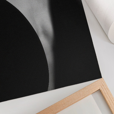 Poster în culori saturate O combinație subtilă de eleganță în alb și negru