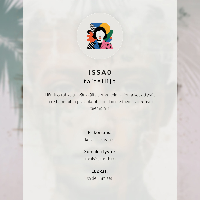 Poster rezistent pentru perete Față impresionantă a unui bărbat într-un stil minimalist