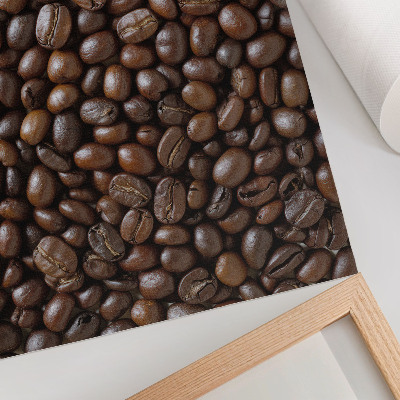 Grafică modernă pe pânză Textură maro a boabelor de cafea