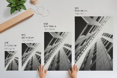 Grafică modernă pe pânză Arhitectură modernă cu linii geometrice