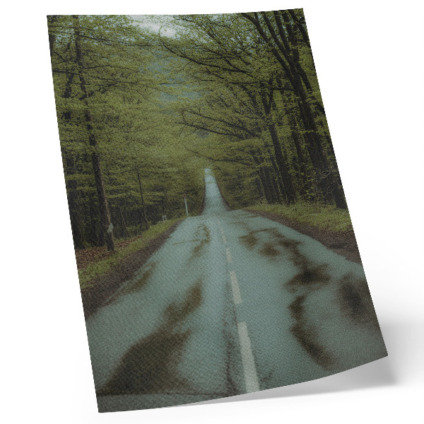 Poster rezistent pentru perete Drumul forestier, pace, verde, aventură, mister