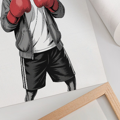 Grafică modernă pe pânză Mănuși de box pentru câini Boxer, stil sportiv