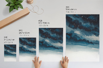 Grafică modernă pe pânză Un peisaj cosmic plin de profunzime și mister