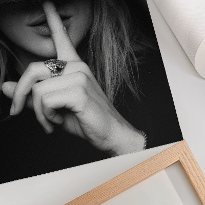 Poster rezistent pentru perete Figură misterioasă, pălărie, tăcere, blândețe