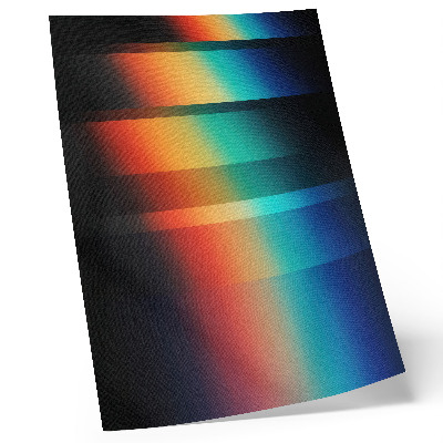 Poster în culori saturate Efect de adâncime cu dungi orizontale colorate